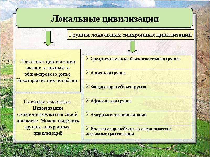 Локальные цивилизации являются