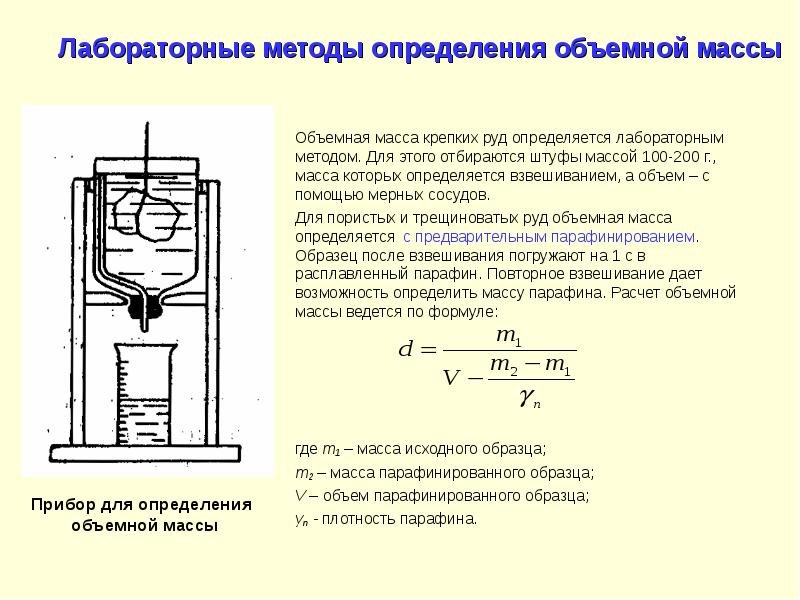 Презентация на тему методы определения плотности