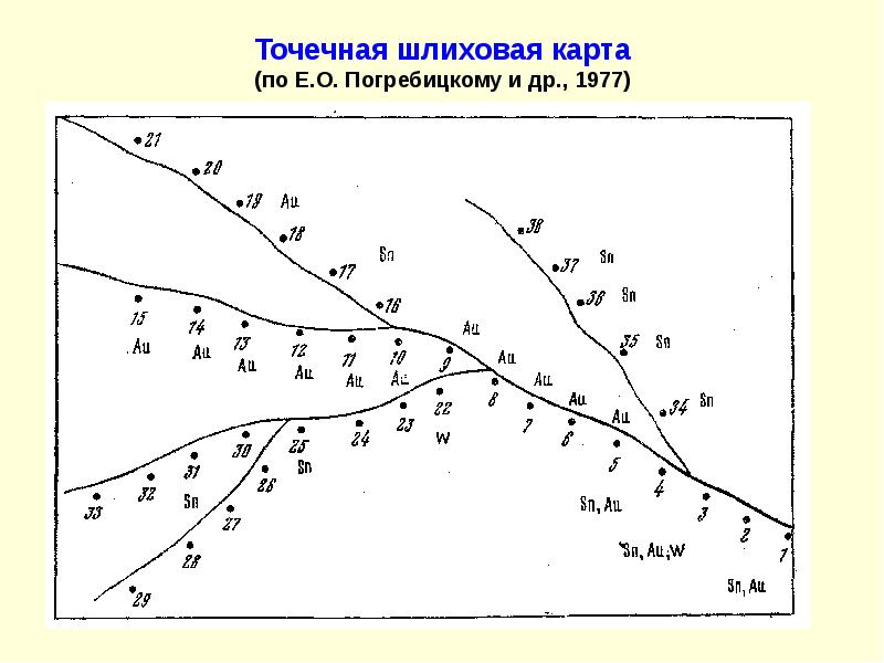 Карта шлихового опробования