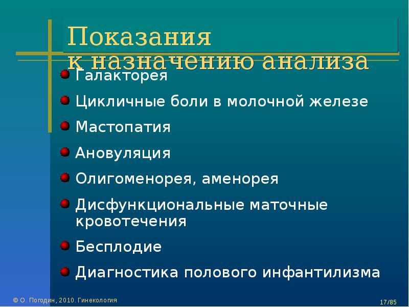 Назначение исследования