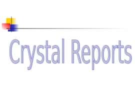 Crystal Reports