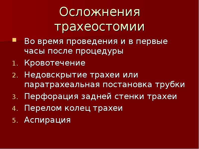 Кровотечение из трахеостомы карта вызова