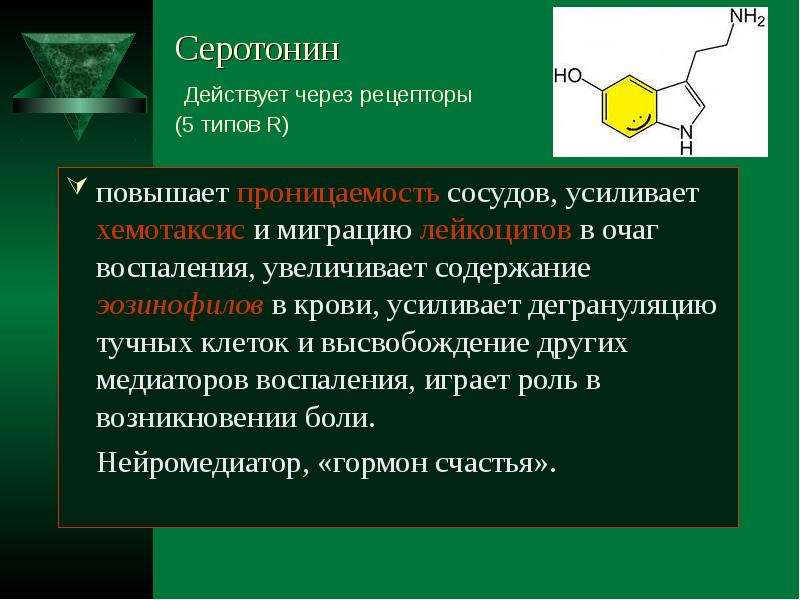 Как действует через. Серотонин проницаемость. Структура болезни патологический процесс. Тип серотониновых рецепторов тучных клеток. Роль комплемента и антител в хемотаксисе.