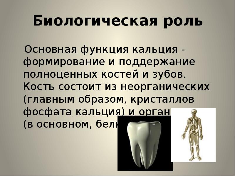 Презентация по теме кальций