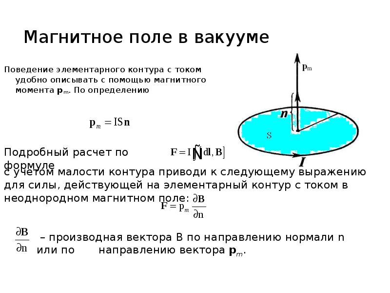 Модуль вектора магнитного момента токов протекающих в плоской рамке изображенной на рисунке равен