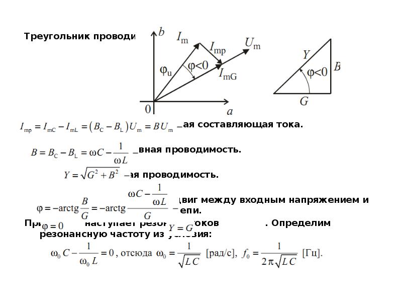 Векторная диаграмма для треугольника