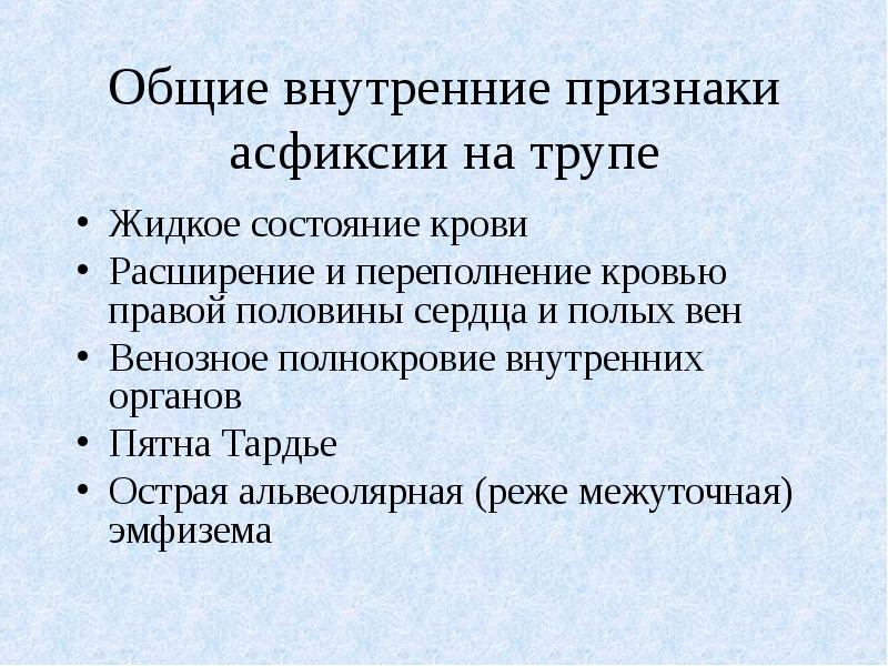 Внутреннее проявление