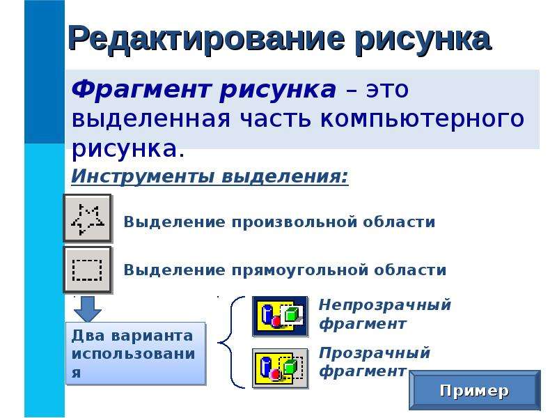 Фрагмент компьютерной презентации