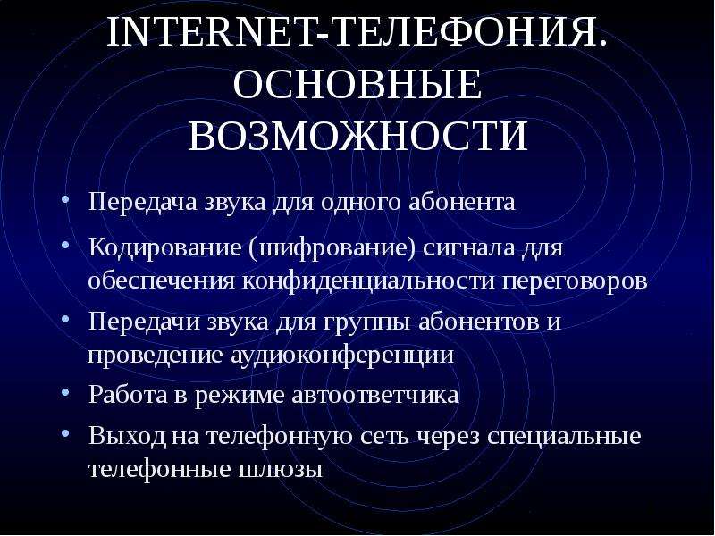 Презентация на тему интернет телефония