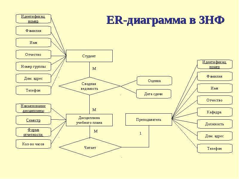 Пример er диаграмм