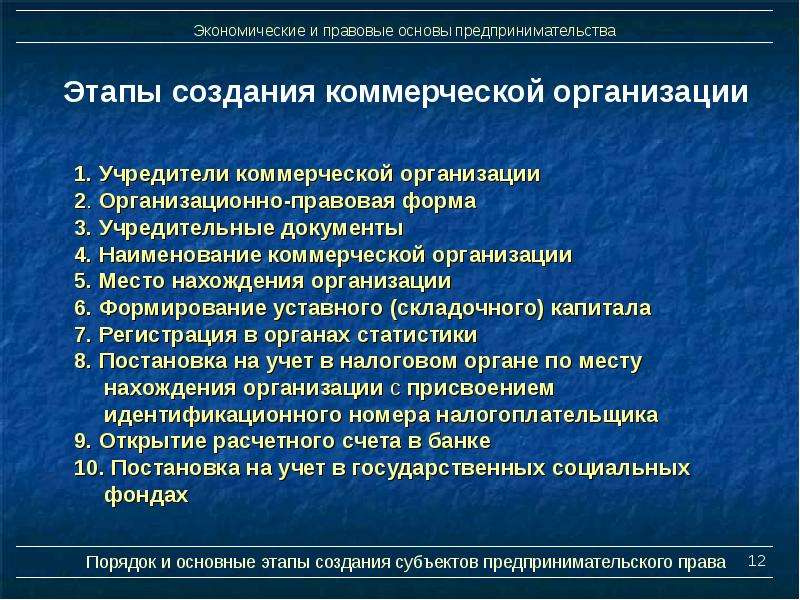 О прогнозах бизнес планах развития коммерческих организаций