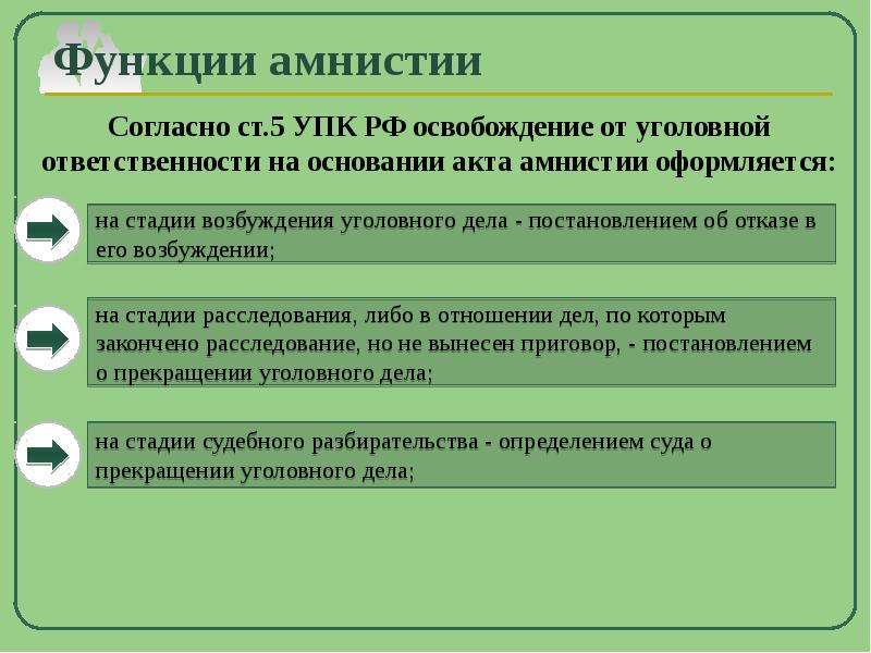 Амнистия помилование судимость презентация