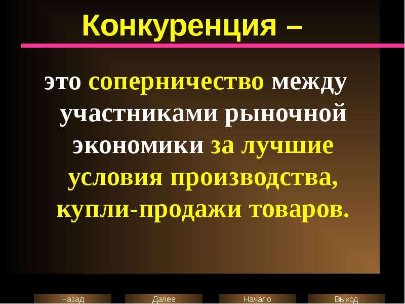 Конкуренция участники