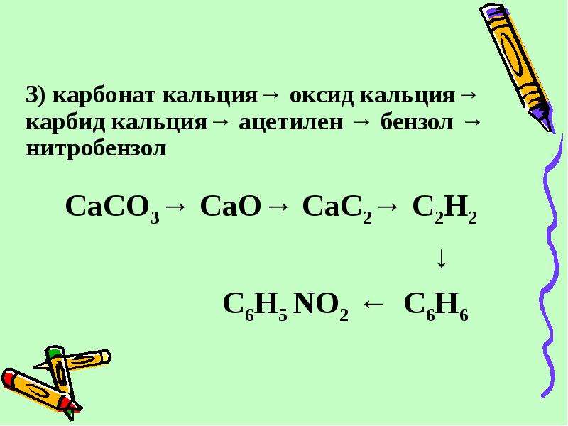 Ацетилен из карбида кальция. Оксид кальция в карбид кальция.