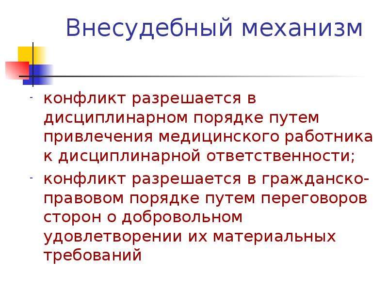 Механизм конфликта