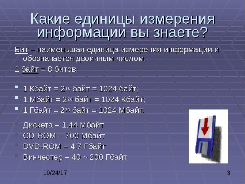 Наименьшей единицей количества информации является