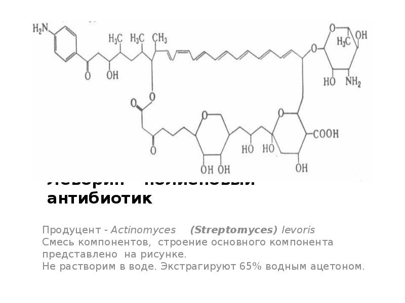 Антибиотиков полученных из актиномицет. Полиеновые антибиотики формула. Антибиотик полиеновой структуры. Антибиотики образуемые актиномицетами рода Streptomyces. Выделение антибиотиков.