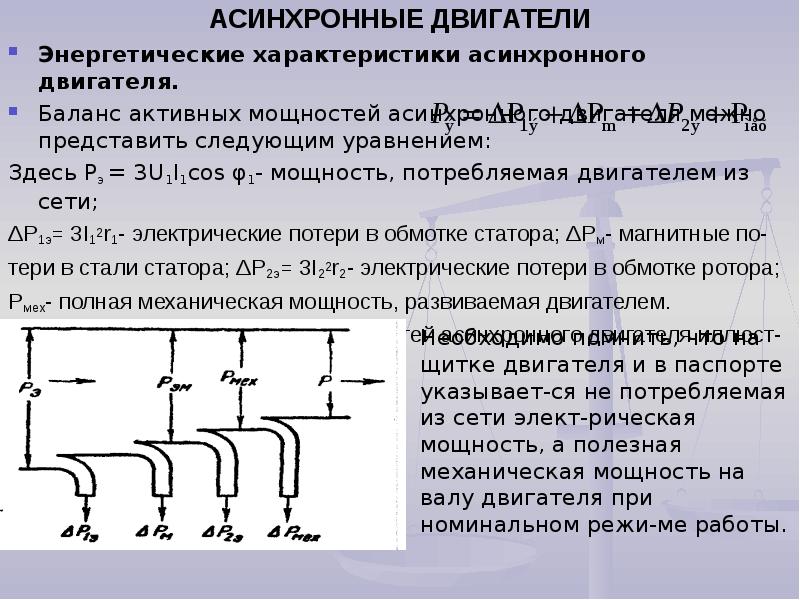 Энергетическая диаграмма двигателя