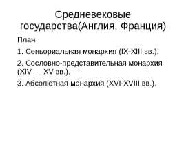 Феодальное государство Англия Франция