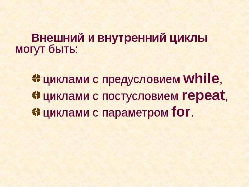 Внутренний цикл