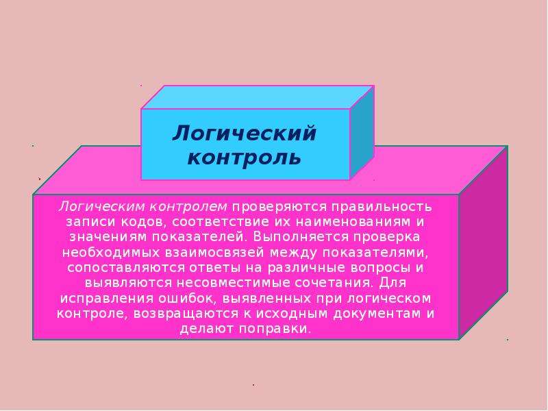 Логический контроль. Логический и Арифметический контроль данных. Форматный и логический контроль информации. Логический и Арифметический контроль статистических данных. Логический контроль в статистике.