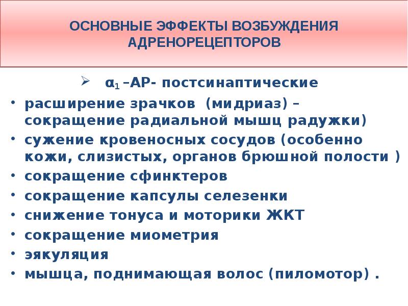 Действие возбуждения