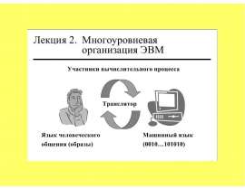Многоуровневая организация ЭВМ
