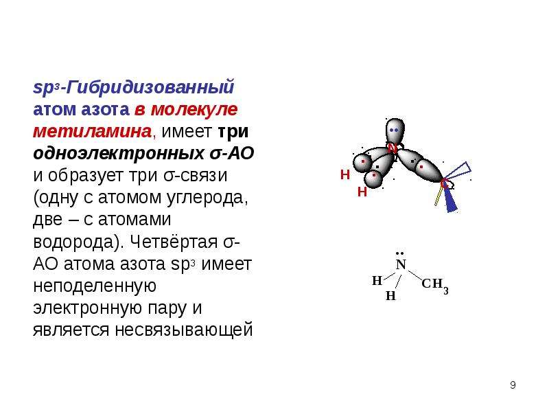 Химическая связь в молекуле азота