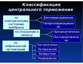Классификация центрального торможения