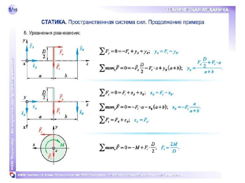 Статика механика. Статика техническая механика. Пространственная система сил техническая механика. Пространственная статика уравнения. Пространственная статика примеры решения задач.