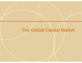 The Global Capital Market