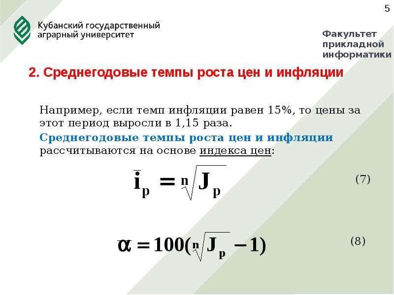 Калькулятор инфляции