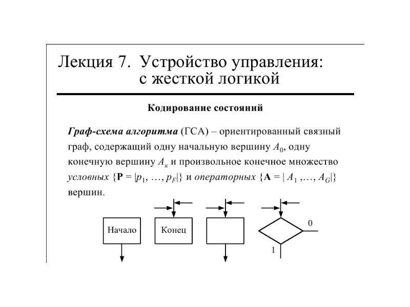 Схема устройства управления