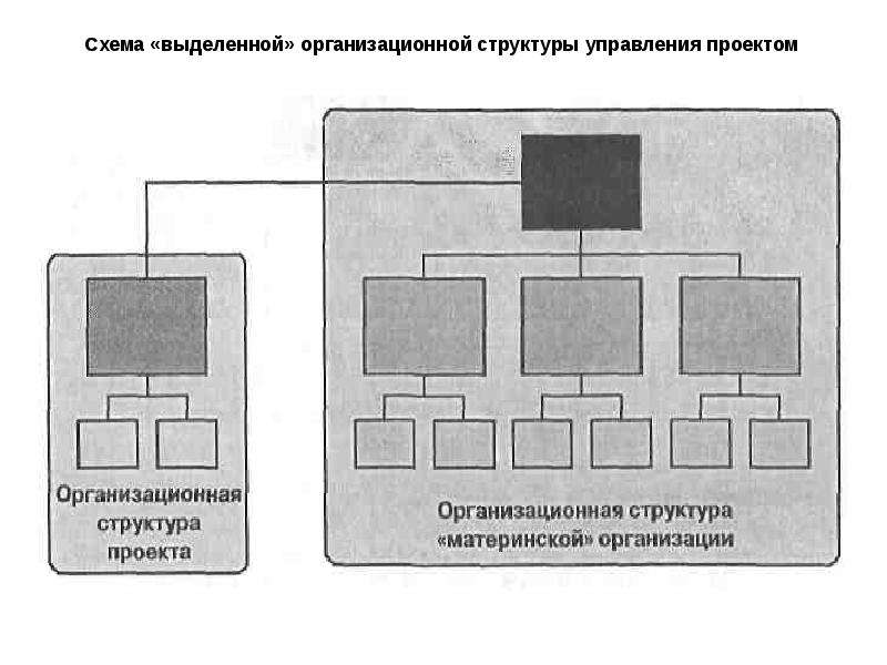 Выделенная организационная структура управления проектом