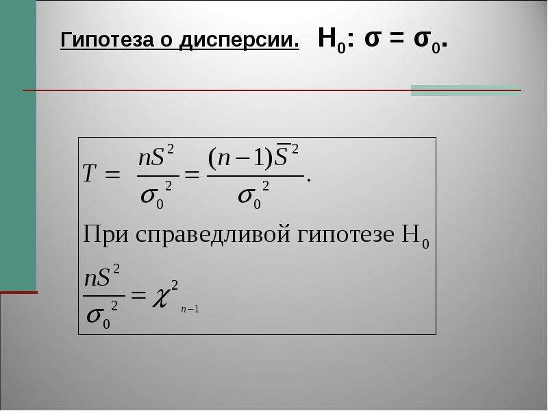 Теория 0. Гипотеза о дисперсии. Теория 0.707. Теория 0,997. Σ0.