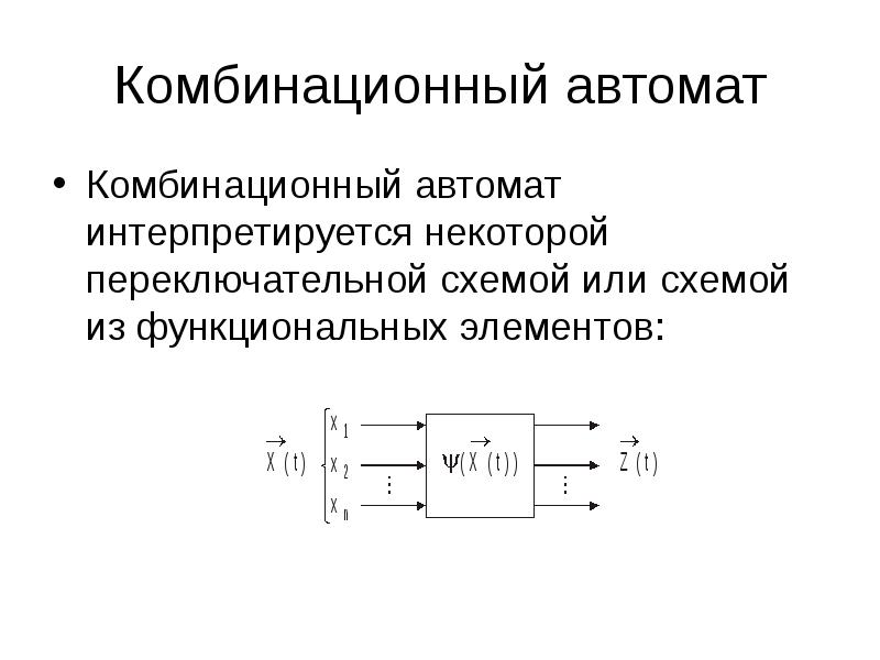 Понятие комбинационной схемы