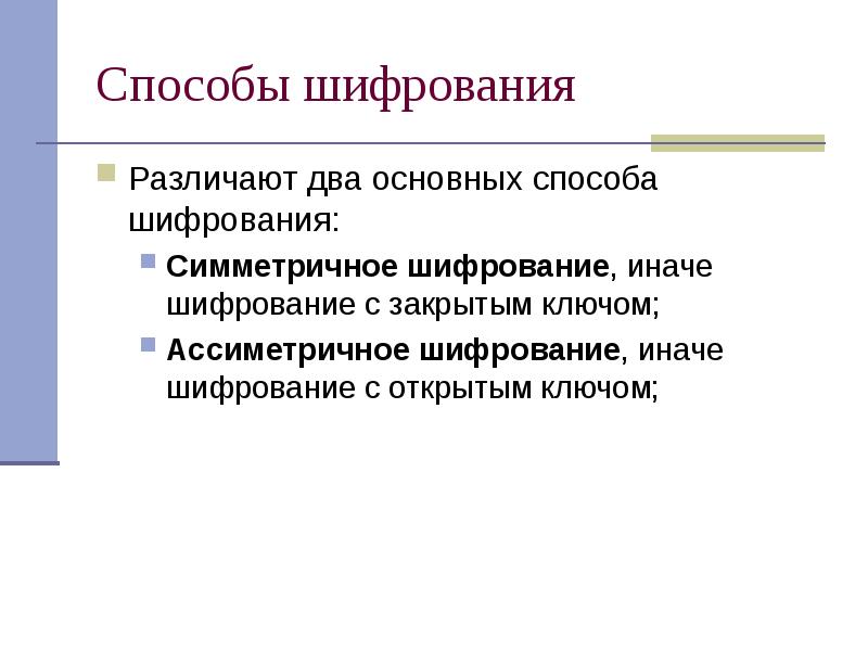 Криптографическая защита информации презентация