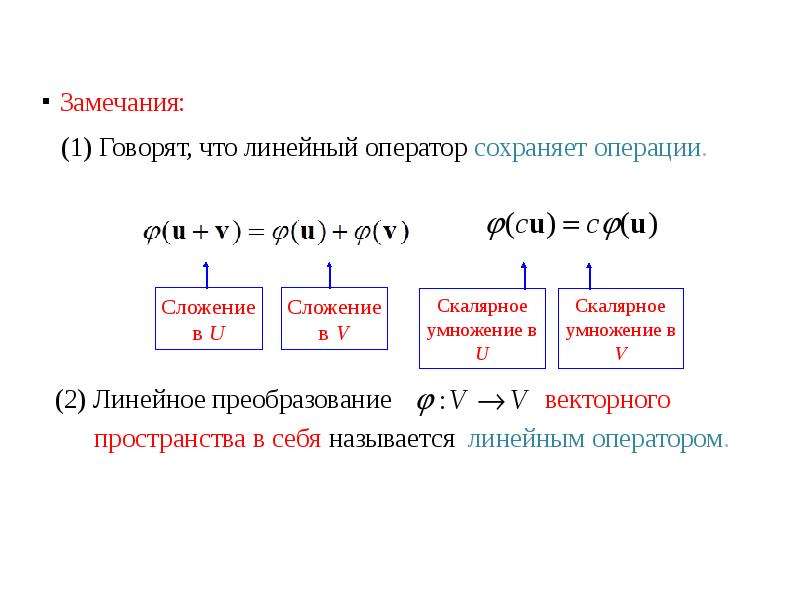 Линеен ли оператор. Линейное преобразование. Векторное пространство. Линейные операторы. Линейные преобразования пространства.