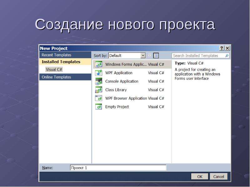 Среда microsoft. Как создать новый проект. Окно Templates шаблоны Windows forms. Среда Майкрософт. Библиотека классов Windows forms объекты библиотеки.