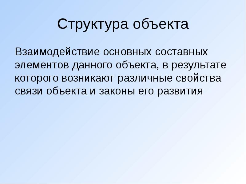 Схема структуры объекта или внешнего вида