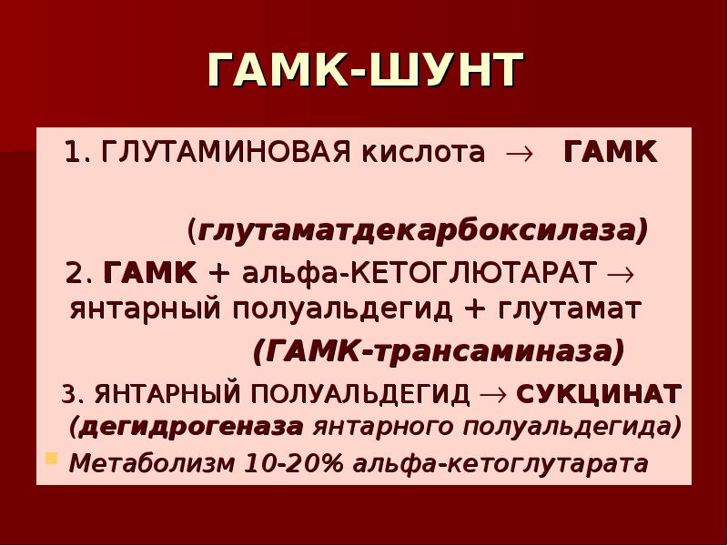 Гамк. ГАМК трансаминаза. ГАМК аминотрансфераза. ГАМК шунт. ГАМК Альфа кетоглутарат.