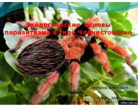 Экологические основы паразитизма в типе Членистоногие