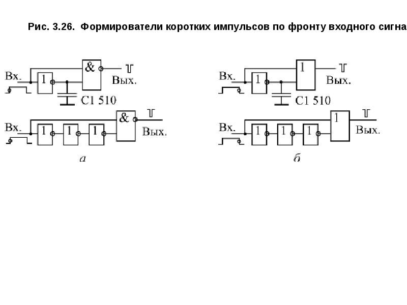 Схема одновибратора на логических элементах