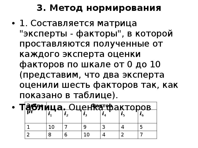 Метод экспертных оценок презентация