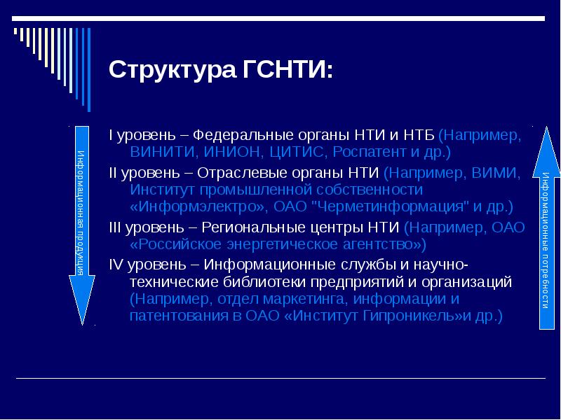 Системе научно технической информации