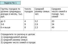 ОТС Семинар 2 Средние