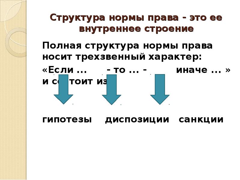 Структура нормы