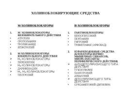 Холиноблокаторы