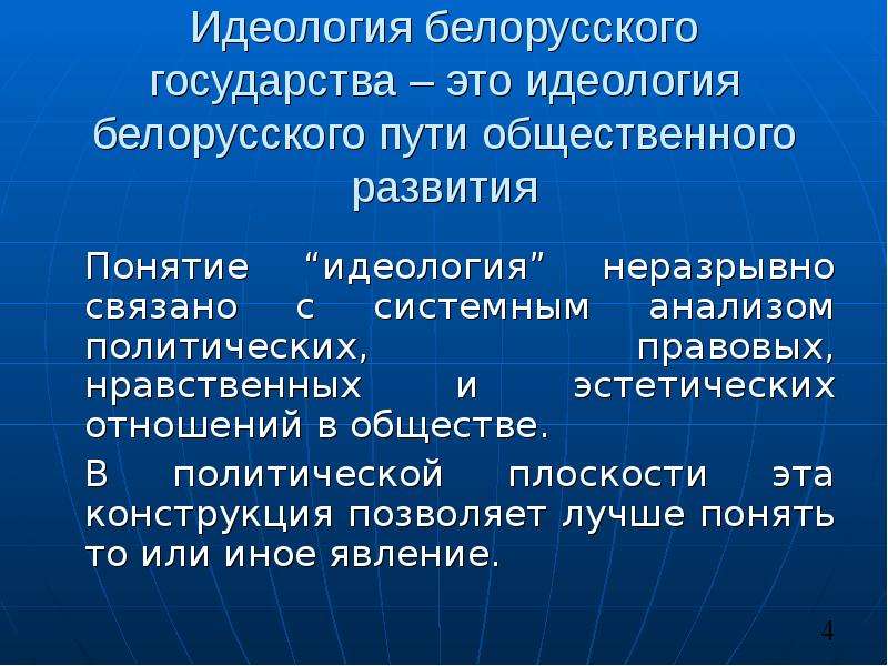 Идеология белорусского государства презентация