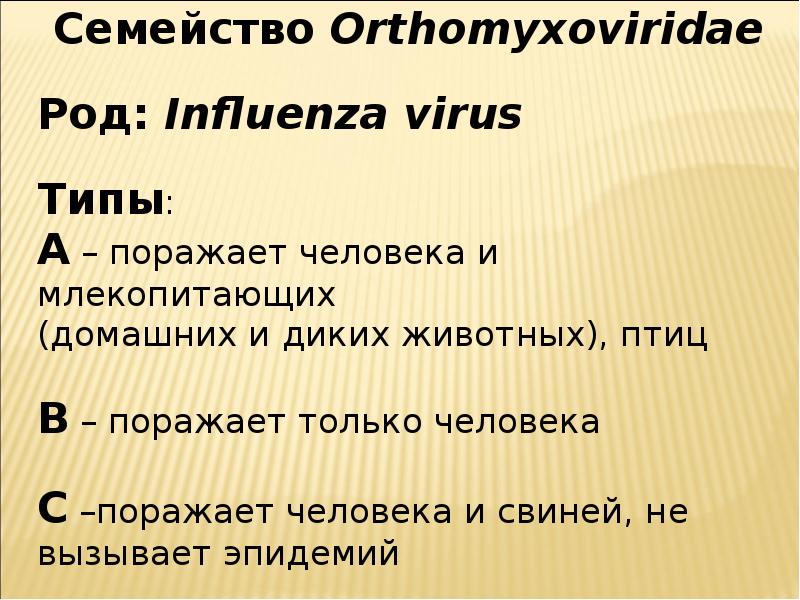 Роды грипп
